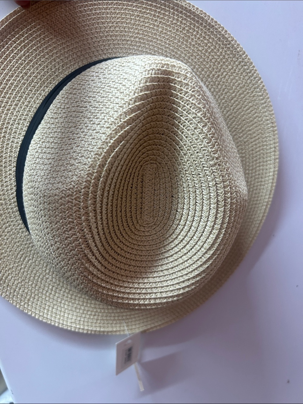 Classic Straw Sun Hat with Black Band